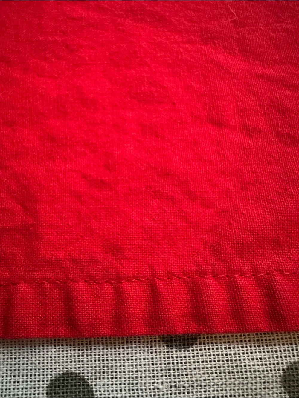 Set of 5 cloth napkins • deep red